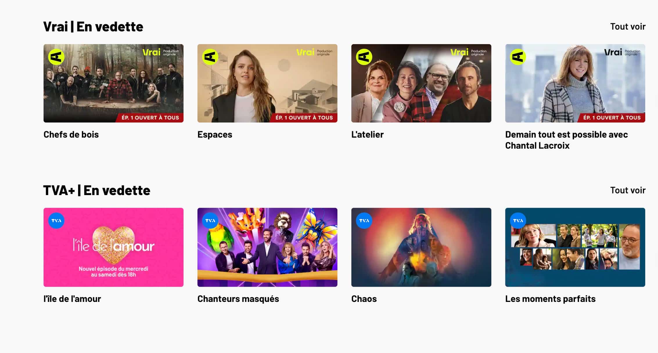 Tous vos contenus favoris disponibles sur QUB