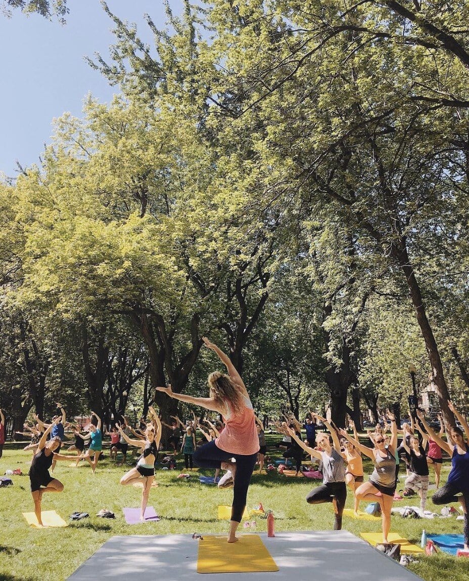 Des cours de yoga gratuits tout l'été