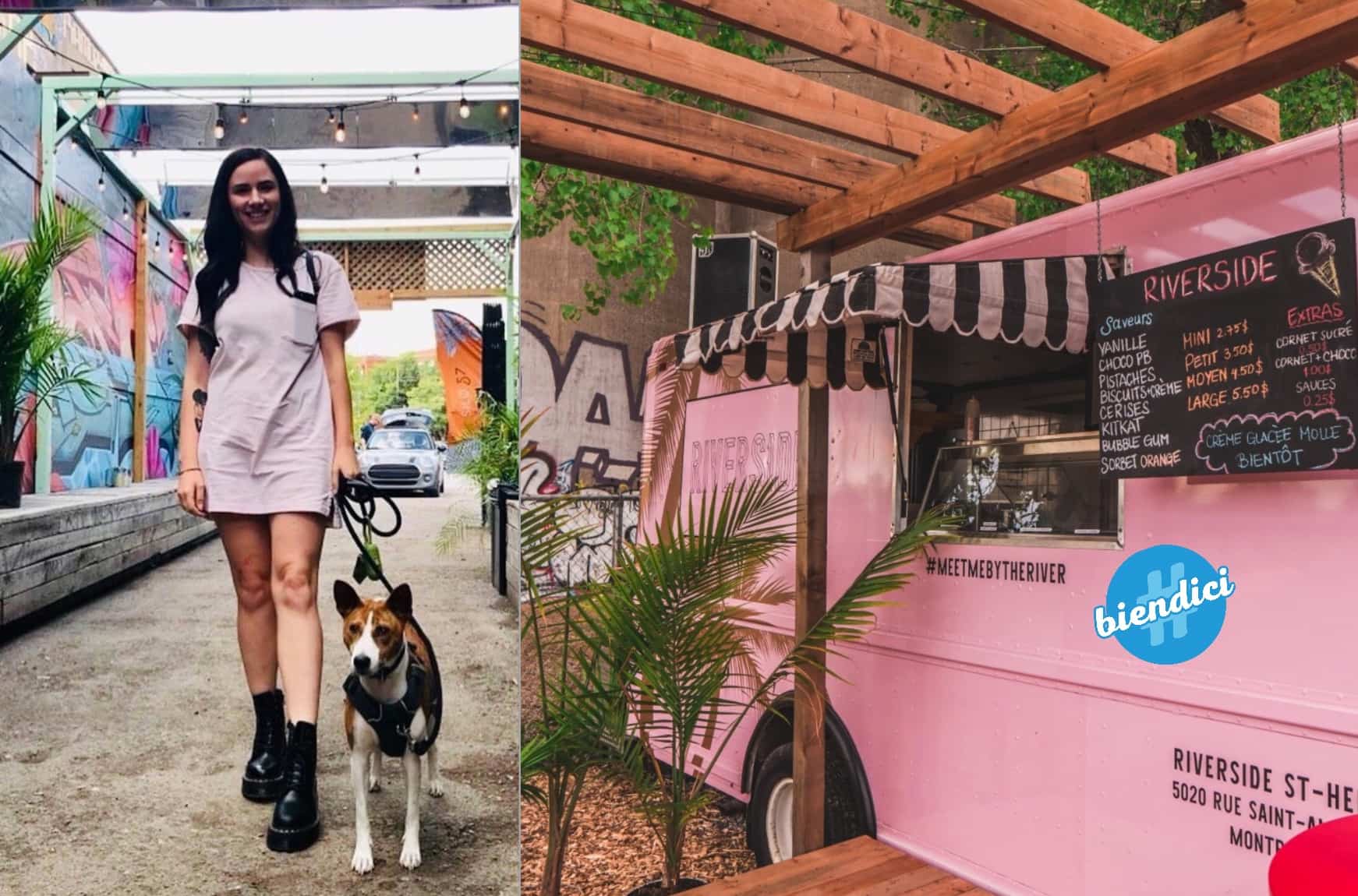 Un camion de crème glacée sur le canal de Lachine 