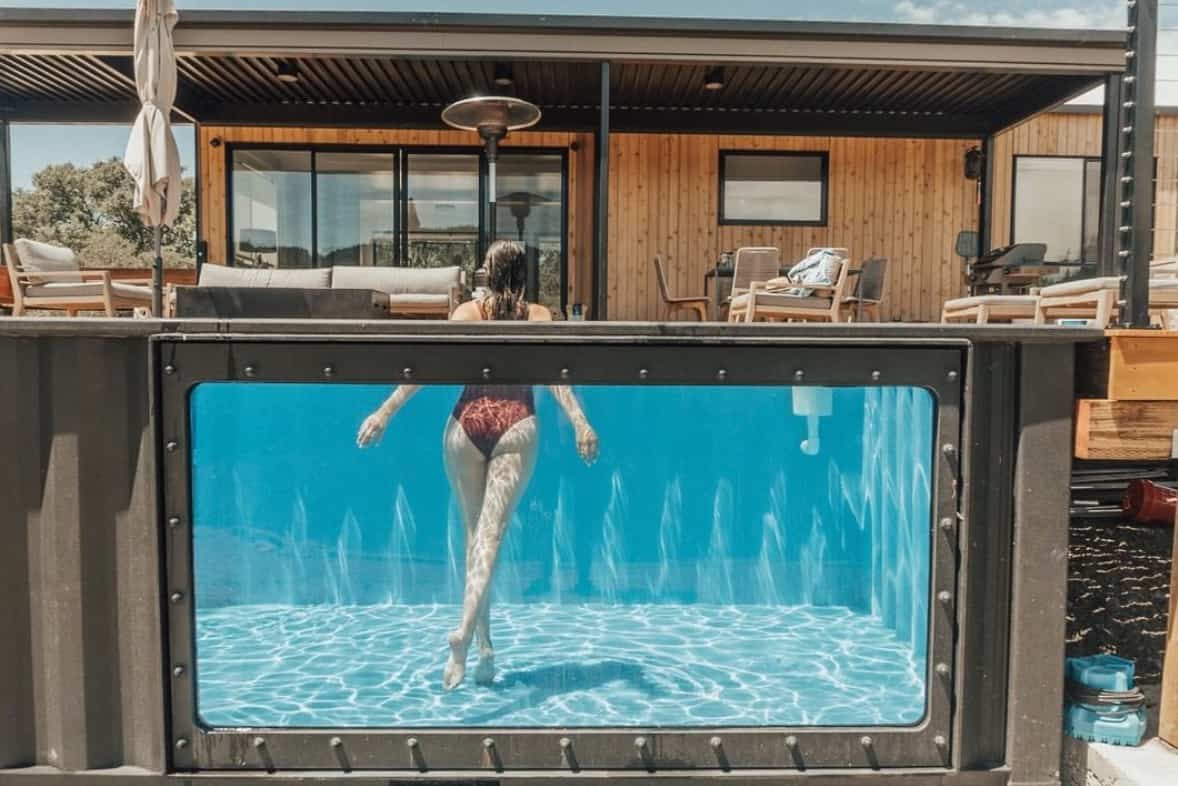 Des piscines dans des conteneurs qui font rêver