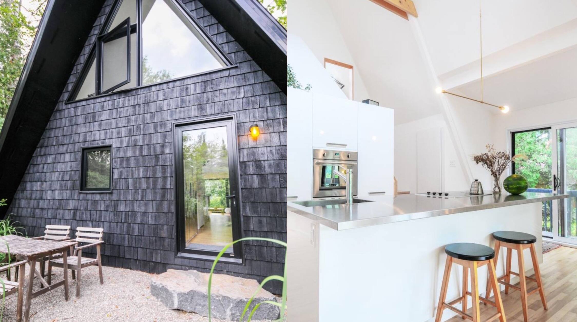 Le chalet en «A» sur le bord de l’eau de l’architecte Jean Verville à