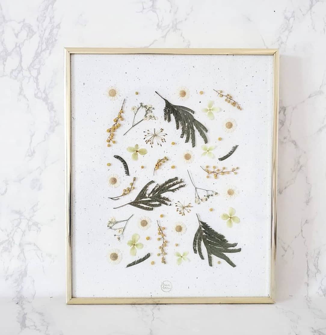 Les cadres de fleurs séchées de retour 