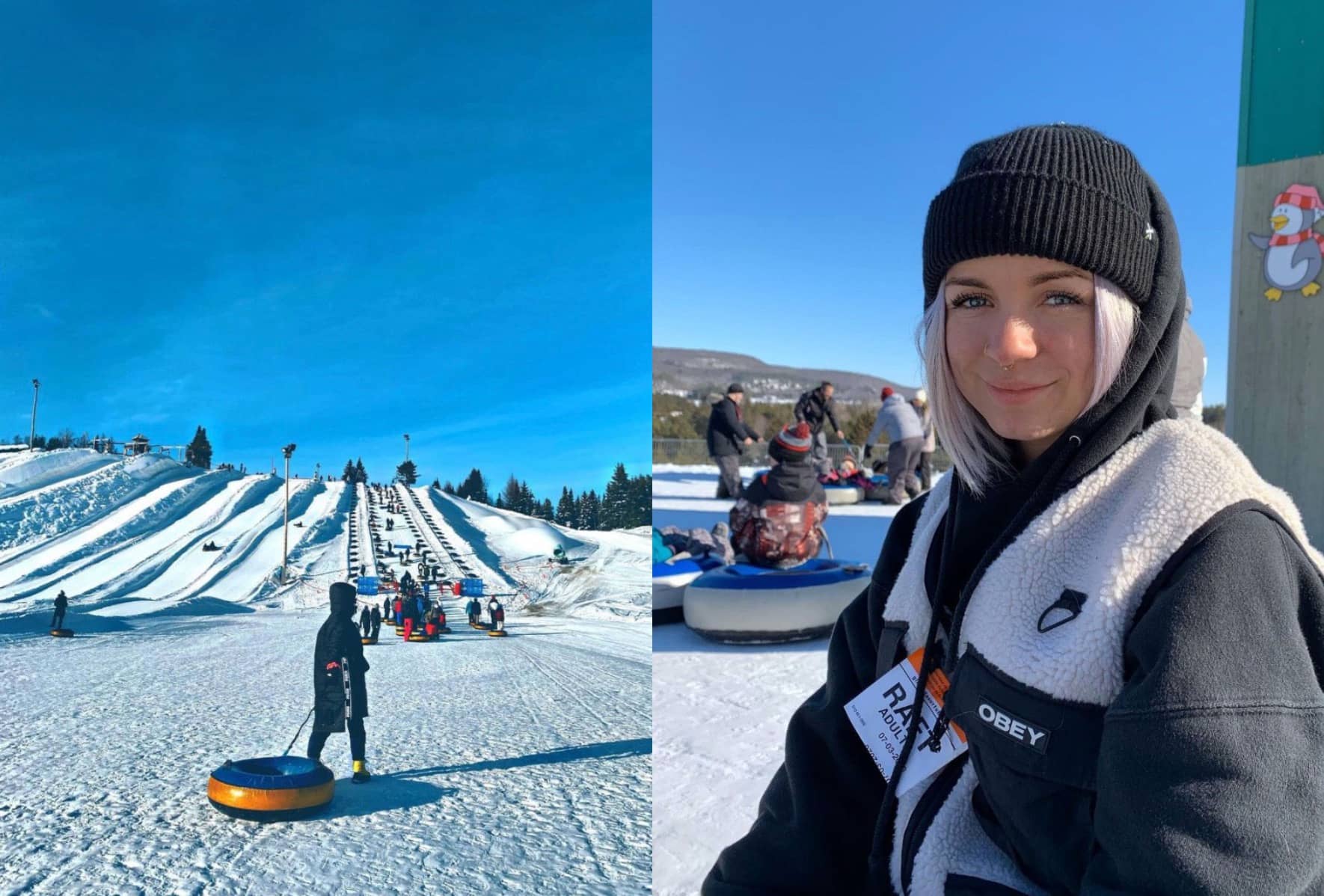 5 endroits où faire de la glissade sur tube