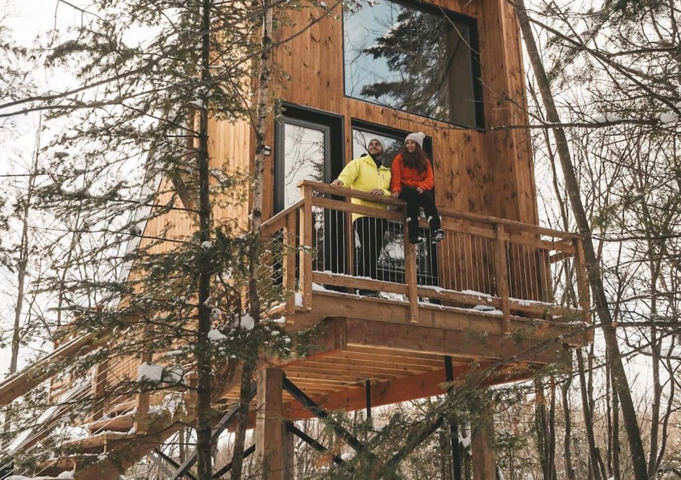 Des minichalets sur pilotis pour s'évader