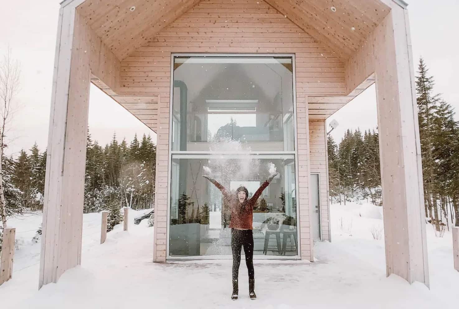 Une mini-chalet féérique à louer cet hiver 