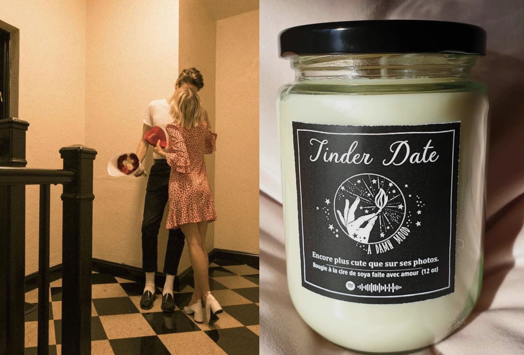 Des bougies accompagnées d’une playlist Spotify