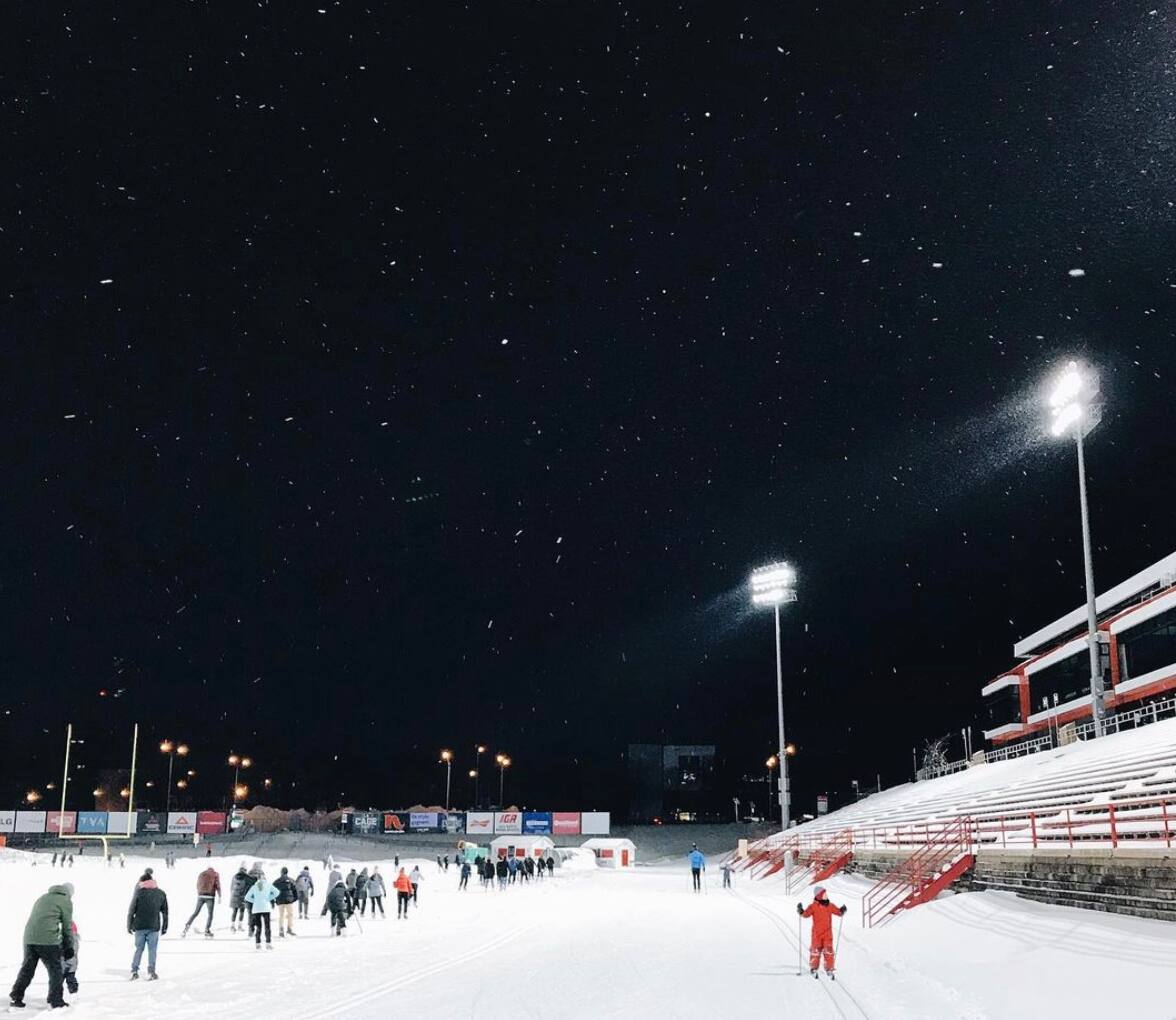 Un parc pour pratiquer des sports d'hiver à Québec