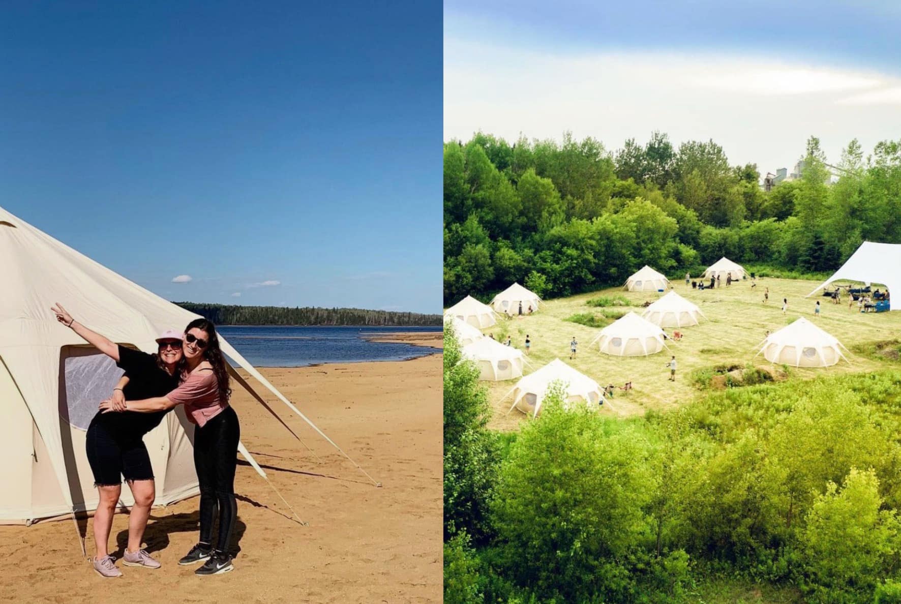 Un village de glamping éphémère pour vos vacances