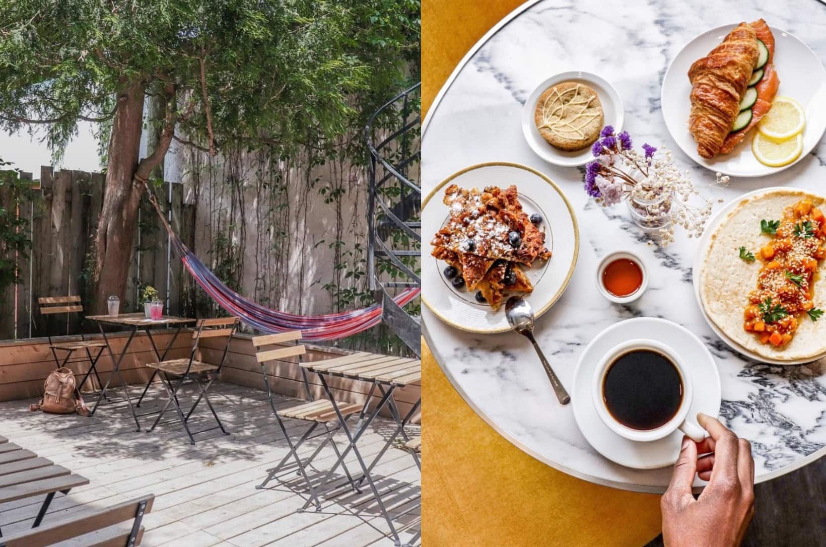 Un joli petit café avec terrasse où relaxer