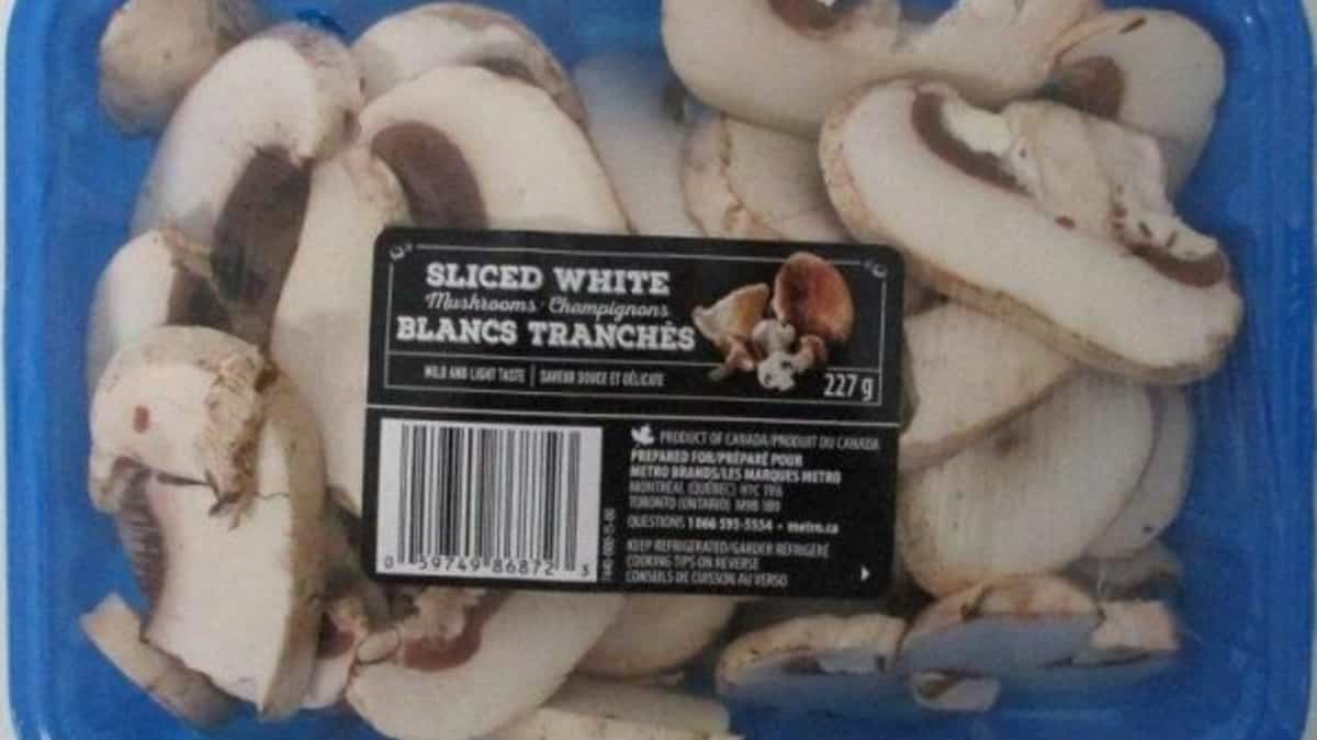 Des champignons blancs tranchés font l’objet d’un rappel