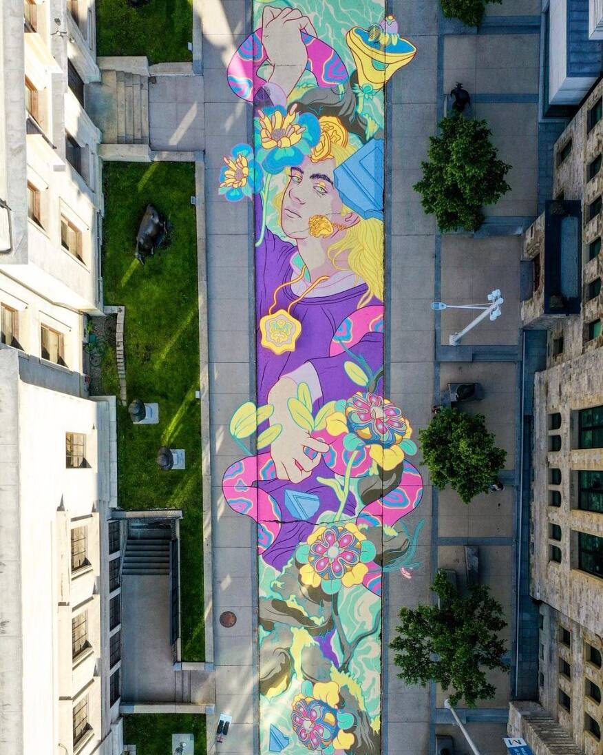 Voici la nouvelle fresque sur l'avenue du Musée