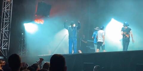 They infiltrated the backstage of the FEQ show.