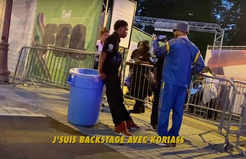 They infiltrated the backstage of the FEQ show.