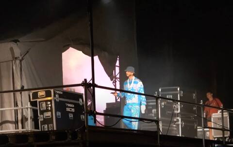 They infiltrated the backstage of the FEQ show.