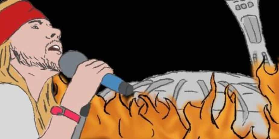 Image principale de l'article Quand Guns N’ Roses provoquait une émeute au Stade