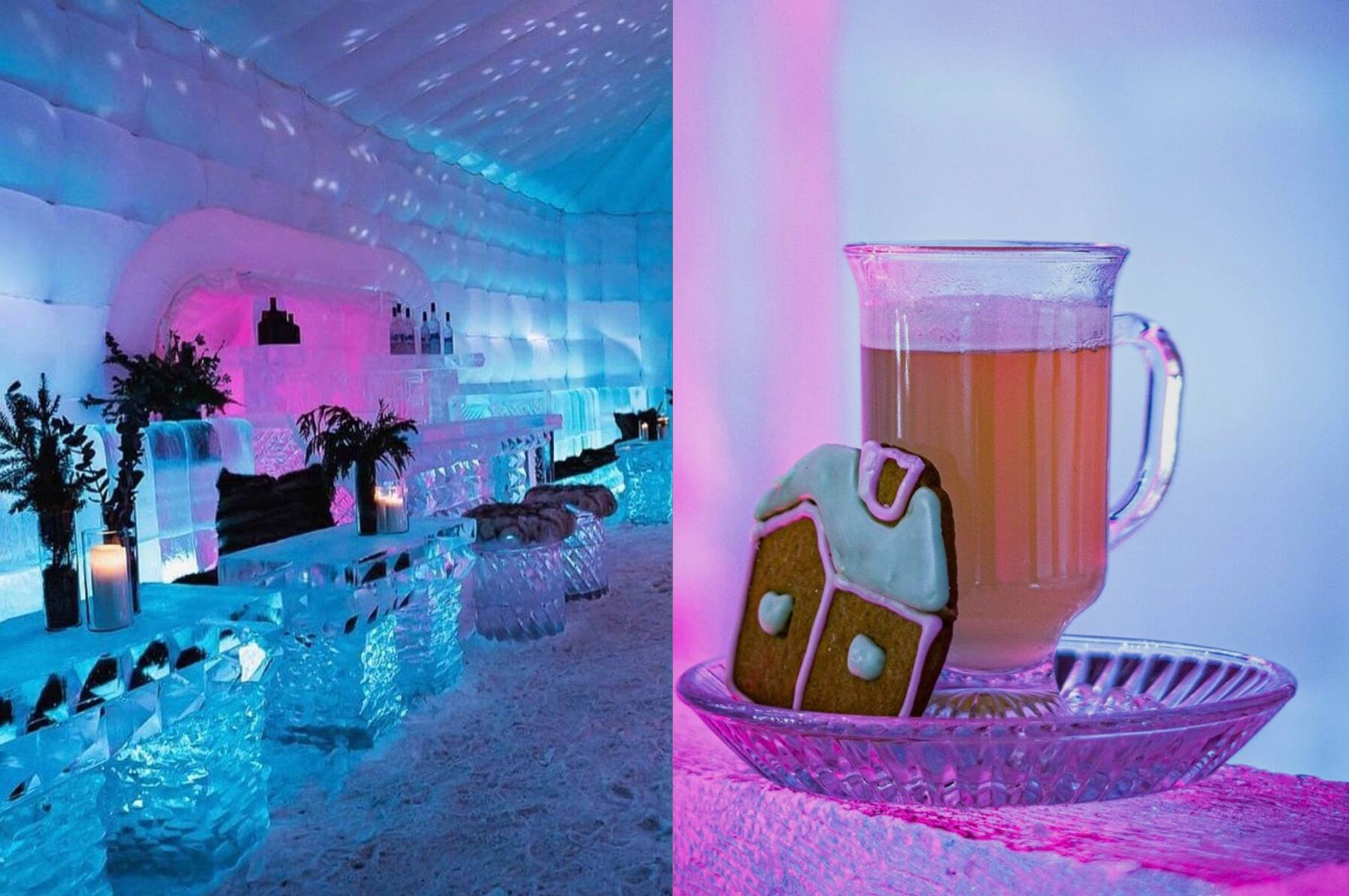Un bar de glace féérique à découvrir cet hiver