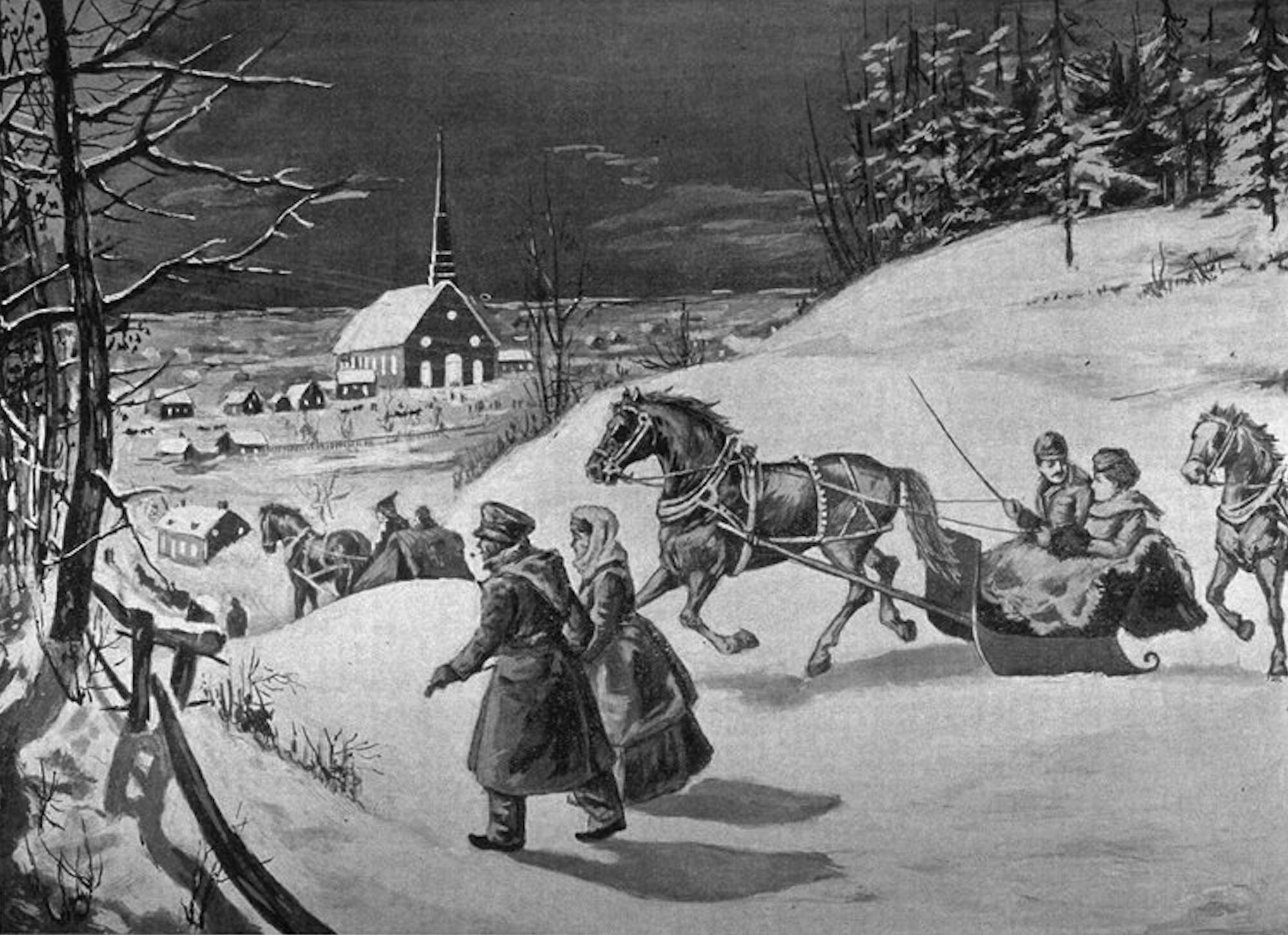 EN IMAGES] De quoi avait l'air les Noëls au temps de la Nouvelle-France |  JDM