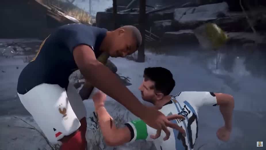 Image principale de l'article Messi contre Mbappé à la façon God of War