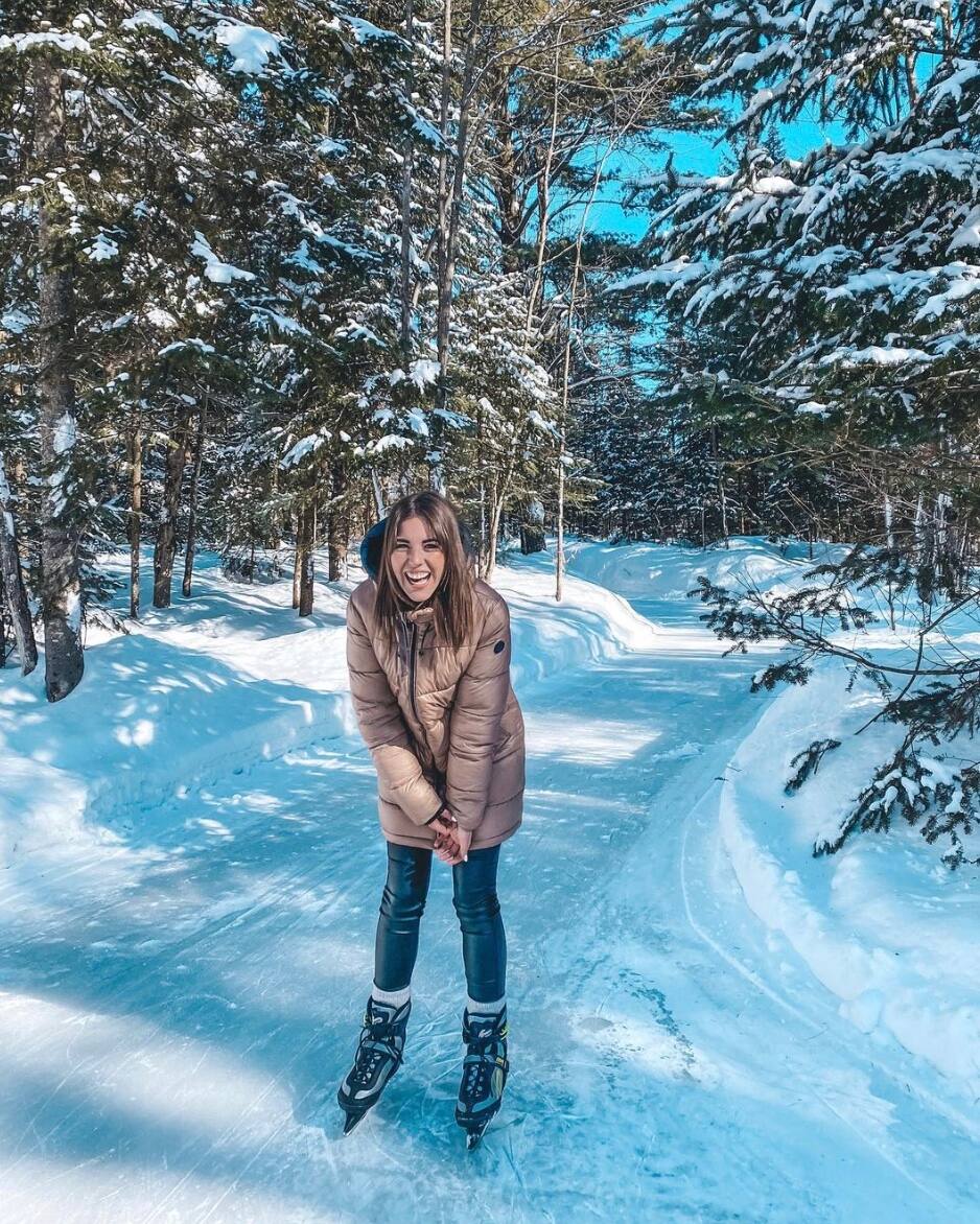 Une patinoire de 12 km en pleine forêt 