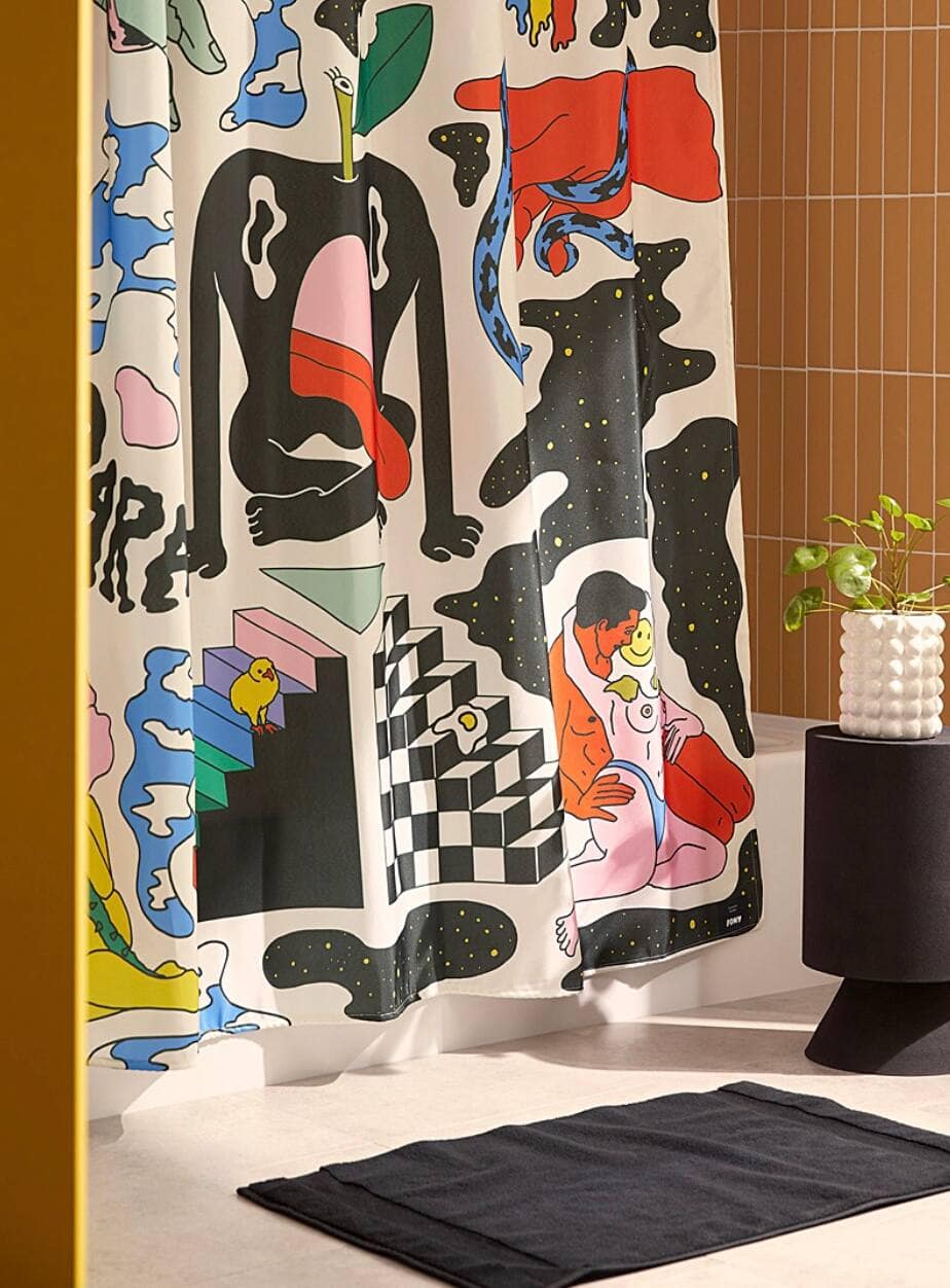 Un rideau de douche signé Pony trop beau