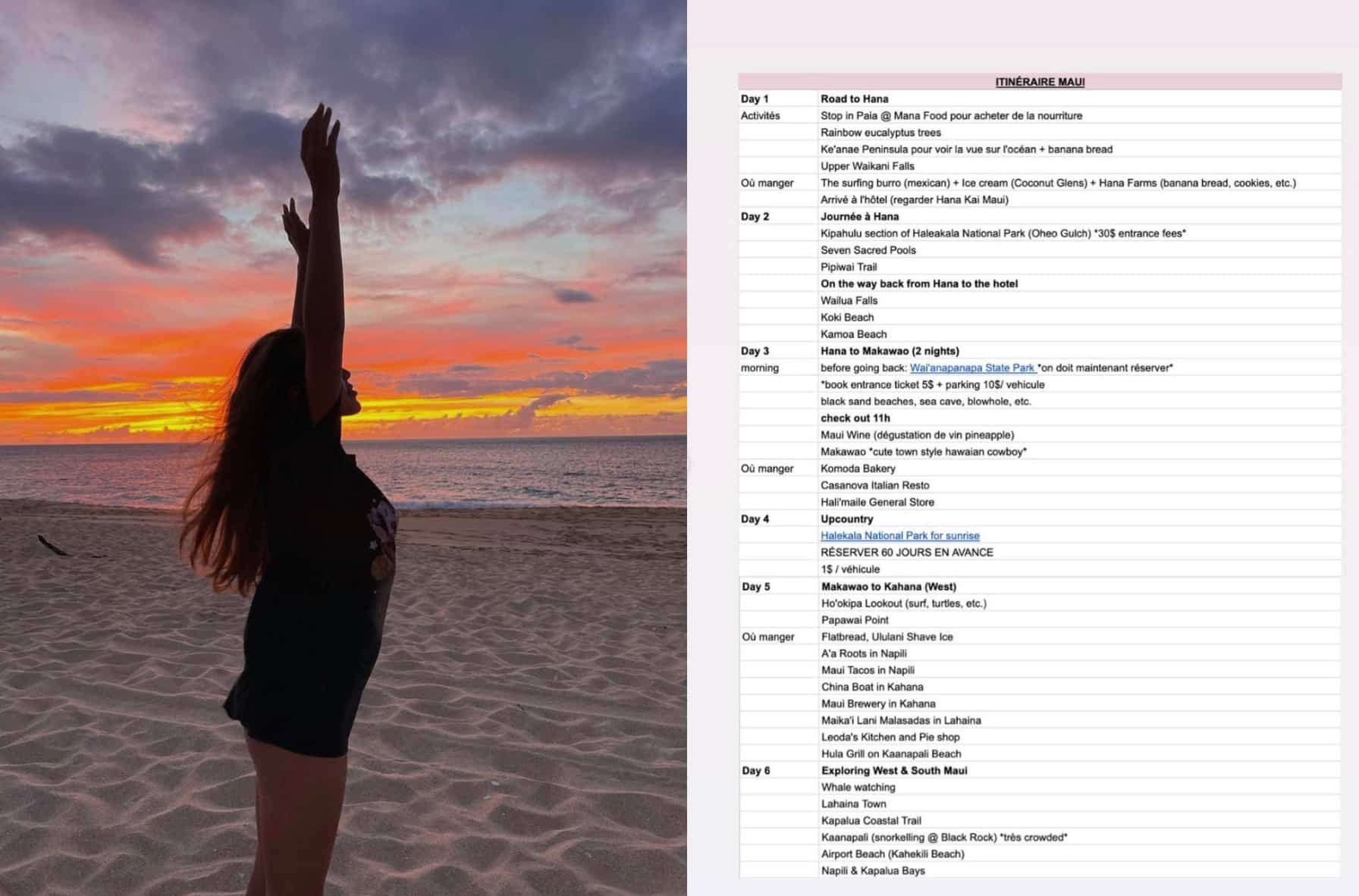 Cindy Cournoyer partage des recommandations à Maui