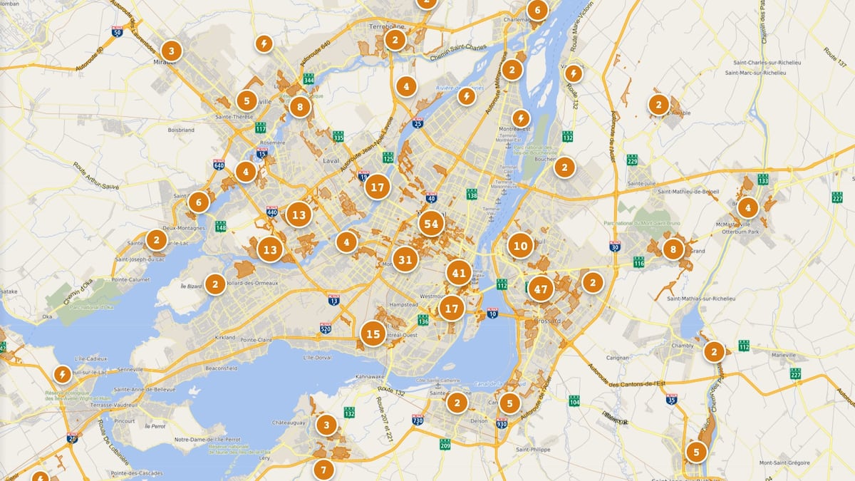 Hydro Quebec Problems Map Les clients d’Hydro-Québec affectés par la panne retrouvent ...
