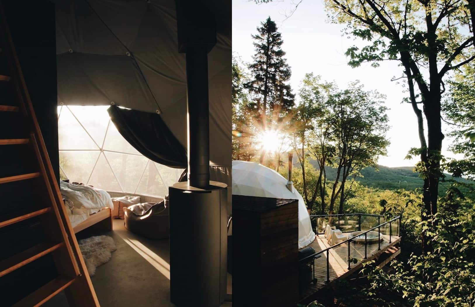 Dormir sous un dôme à la belle étoile
