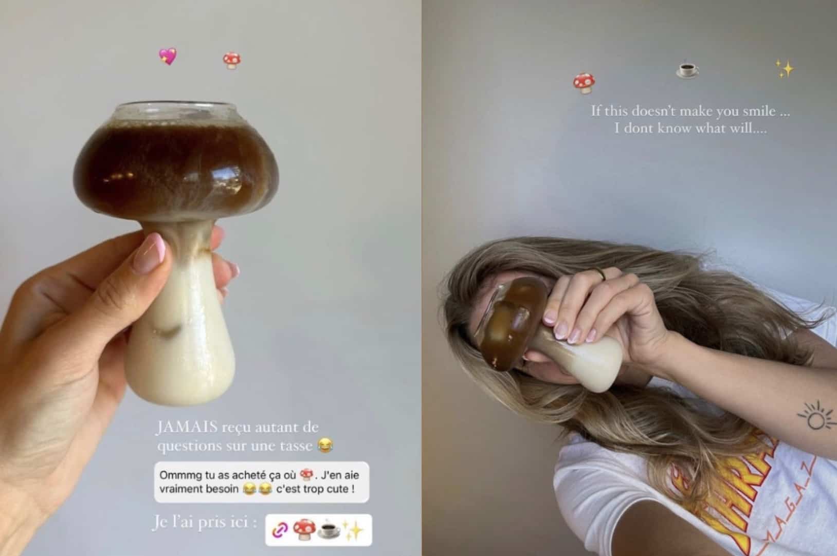 Où acheter ce verre en forme de champignon