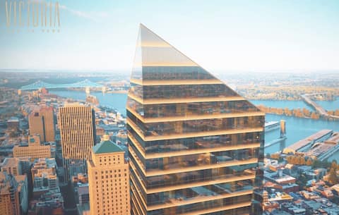 Victoria sur le Parc, the tallest residential tower ever built in Montreal, will be 58 stories tall and soar 200 meters into the Montreal sky