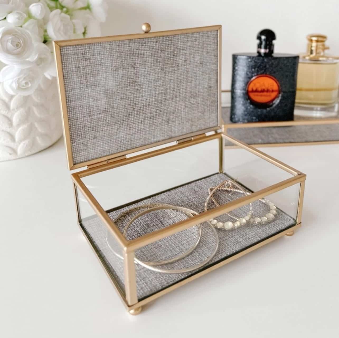OHYER Organisateur Plateau Bijoux Et Clés - Décoratif Noir Ovale Pour Entrée Ou Table De Nuit