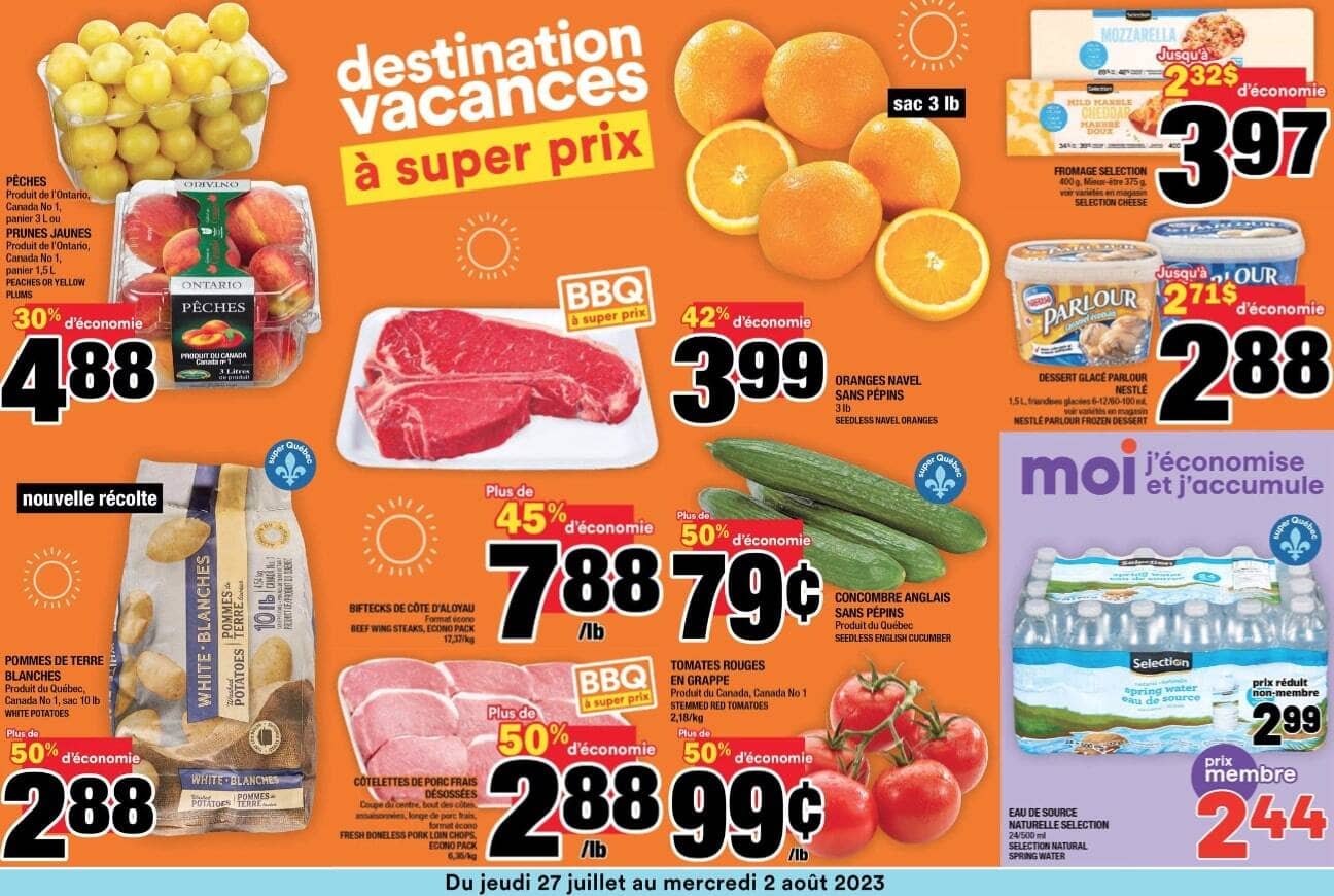 LES 37 MEILLEURS RABAIS EN CIRCULAIRE DU 27 JUILLET AU 2 AOÛT