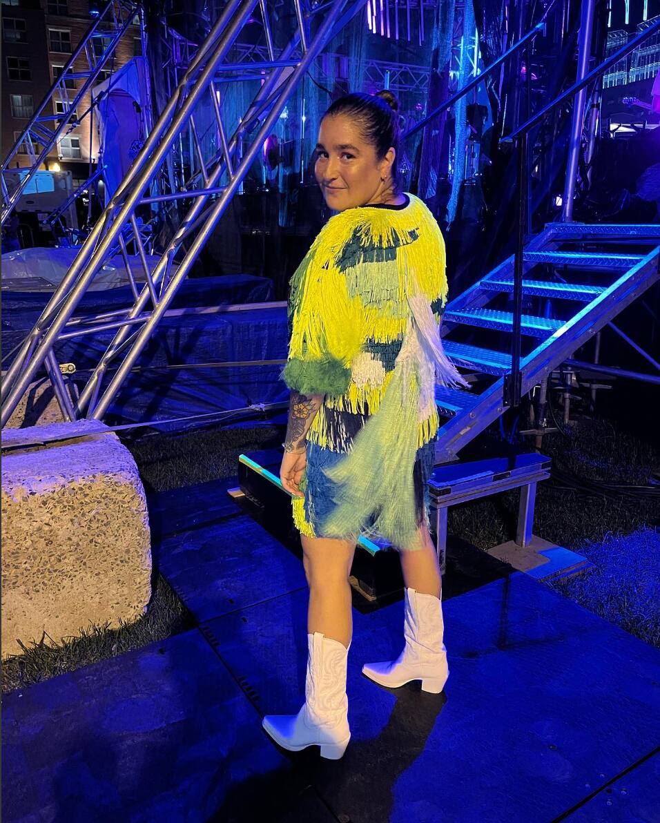 Mariana Mazza peint Céline Dion