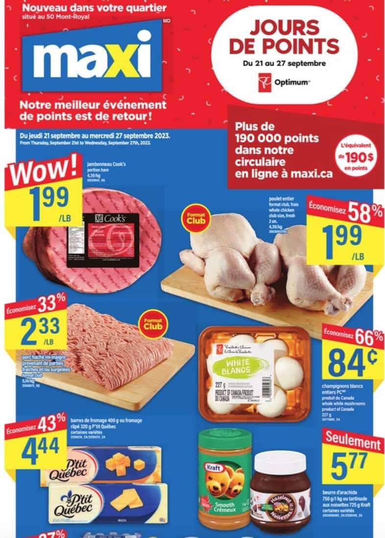 LES 30 MEILLEURS RABAIS EN CIRCULAIRE DU 21 AU 27 SEPTEMBRE