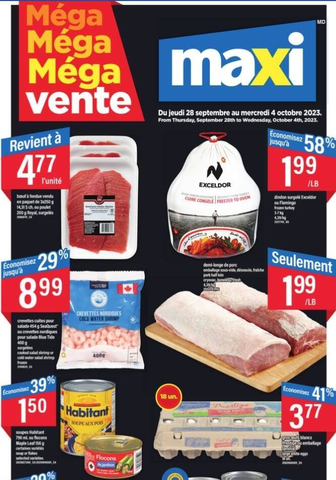 LES 29 MEILLEURS RABAIS EN CIRCULAIRE DU 28 SEPTEMBRE AU 4 OCTOBRE