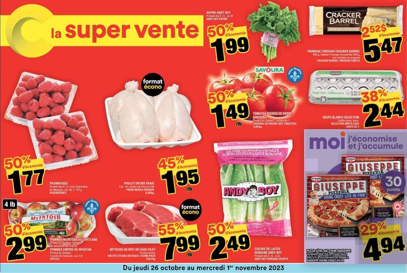 LES 29 MEILLEURS RABAIS EN CIRCULAIRE DU 26 OCTOBRE AU 1 NOVEMBRE