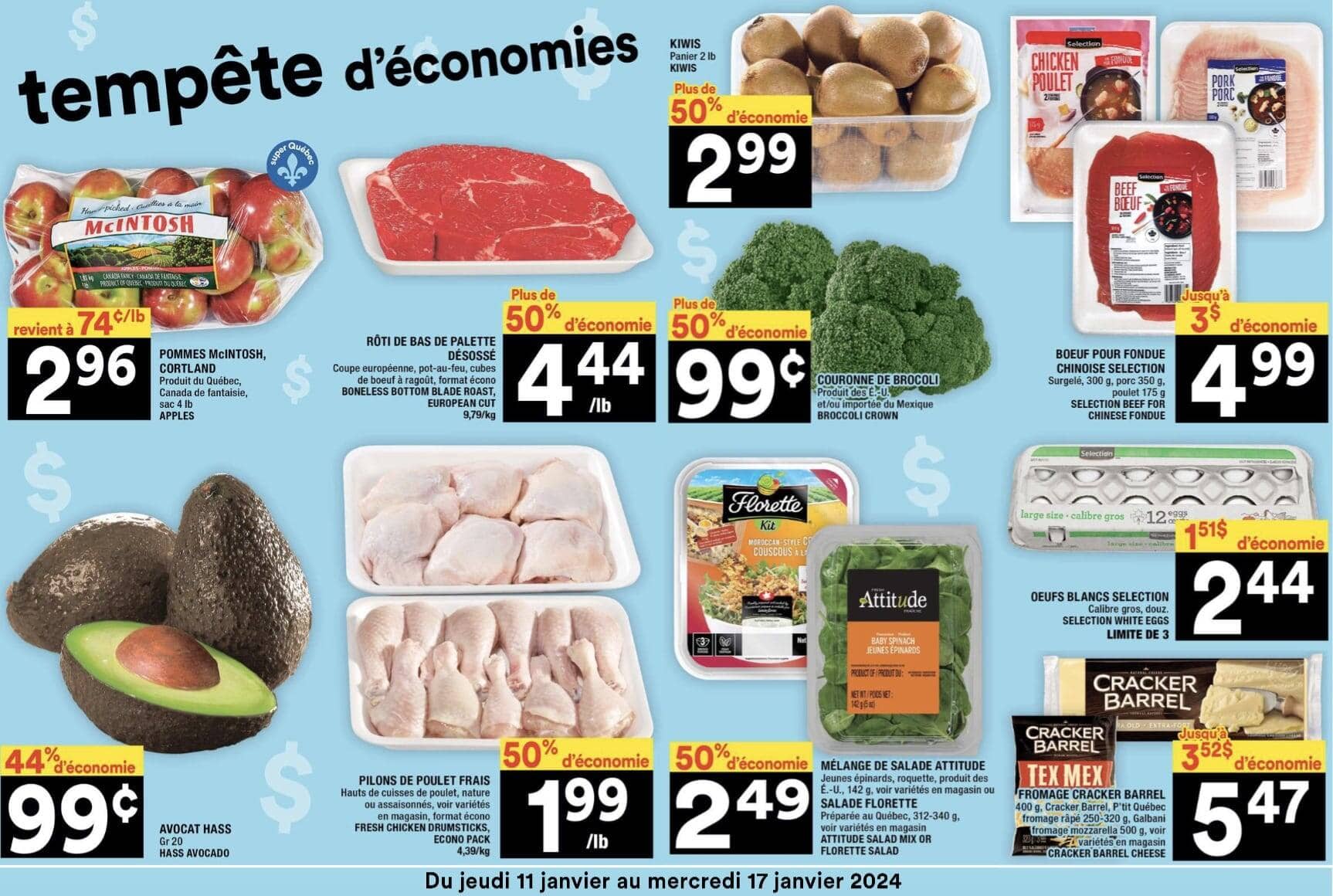 LES 29 MEILLEURS RABAIS EN CIRCULAIRE DU 11 AU 17 JANVIER