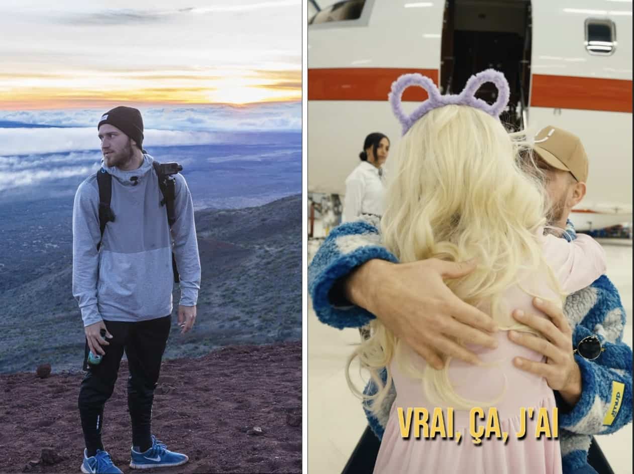 Alex Mentink lance des flèches à Alicia Moffet 