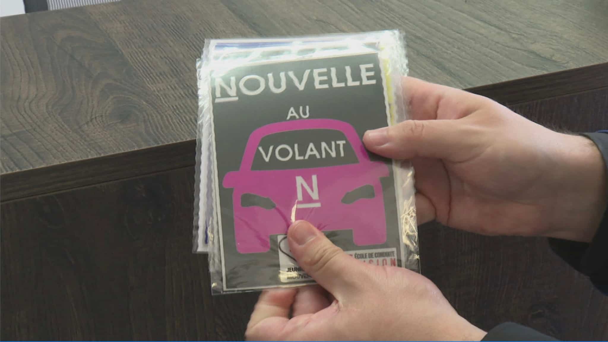 Aimant Autocollant "Nouveau Conducteur" Pour Voiture - Diamètre 15 Cm, Amovible, Pour Pare-chocs
