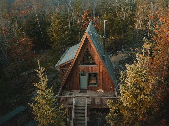 Un chalet en «A» à louer pour admirer les étoiles 