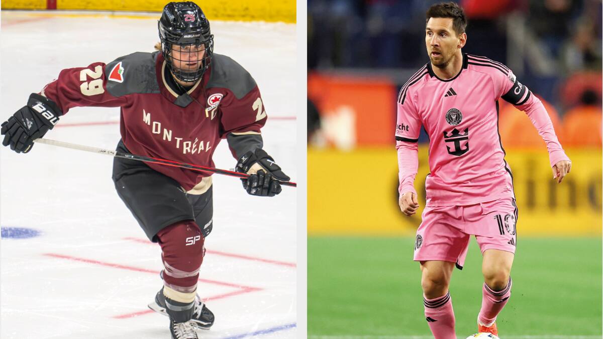 Messi et Marie-Philip Poulin, en action en même temps dans la région montréalaise