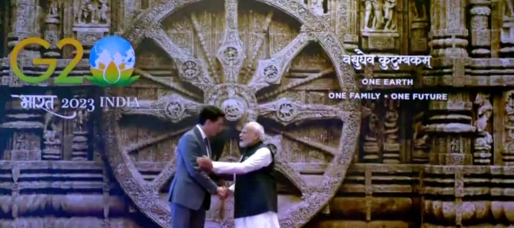 Justin Trudeau a rencontr&eacute; son homologue indien au G7