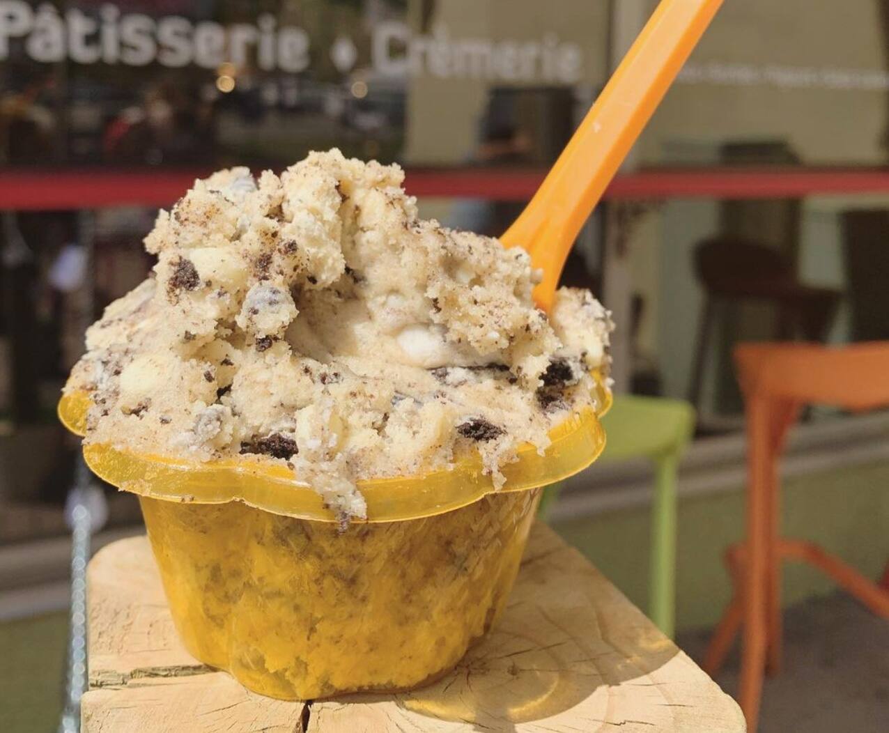 Cette crèmerie sert la meilleure pâte à biscuits