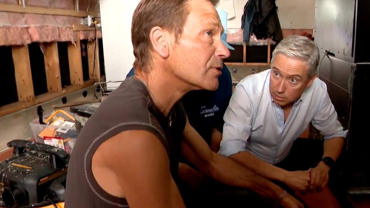 Tempête Debby: un ministre fédéral rend visite aux sinistrés de Louiseville