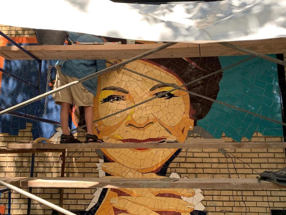 Une nouvelle murale pour cette icône de la télé