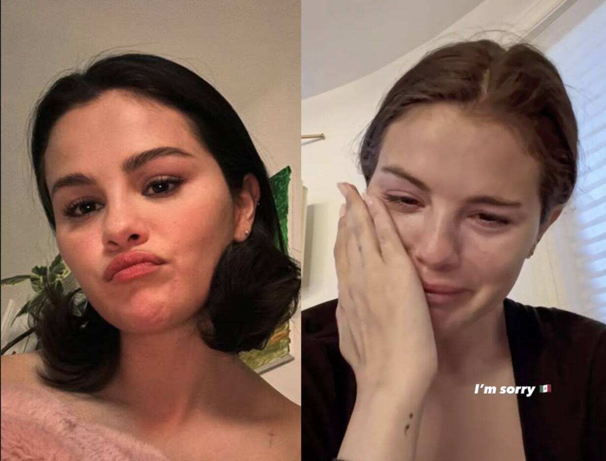 Selena efface immédiatement une «story» en larmes