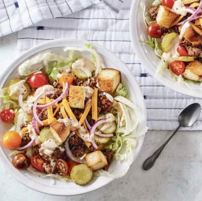 Two Tips to Save on Meat Prices Cheeseburger Salad