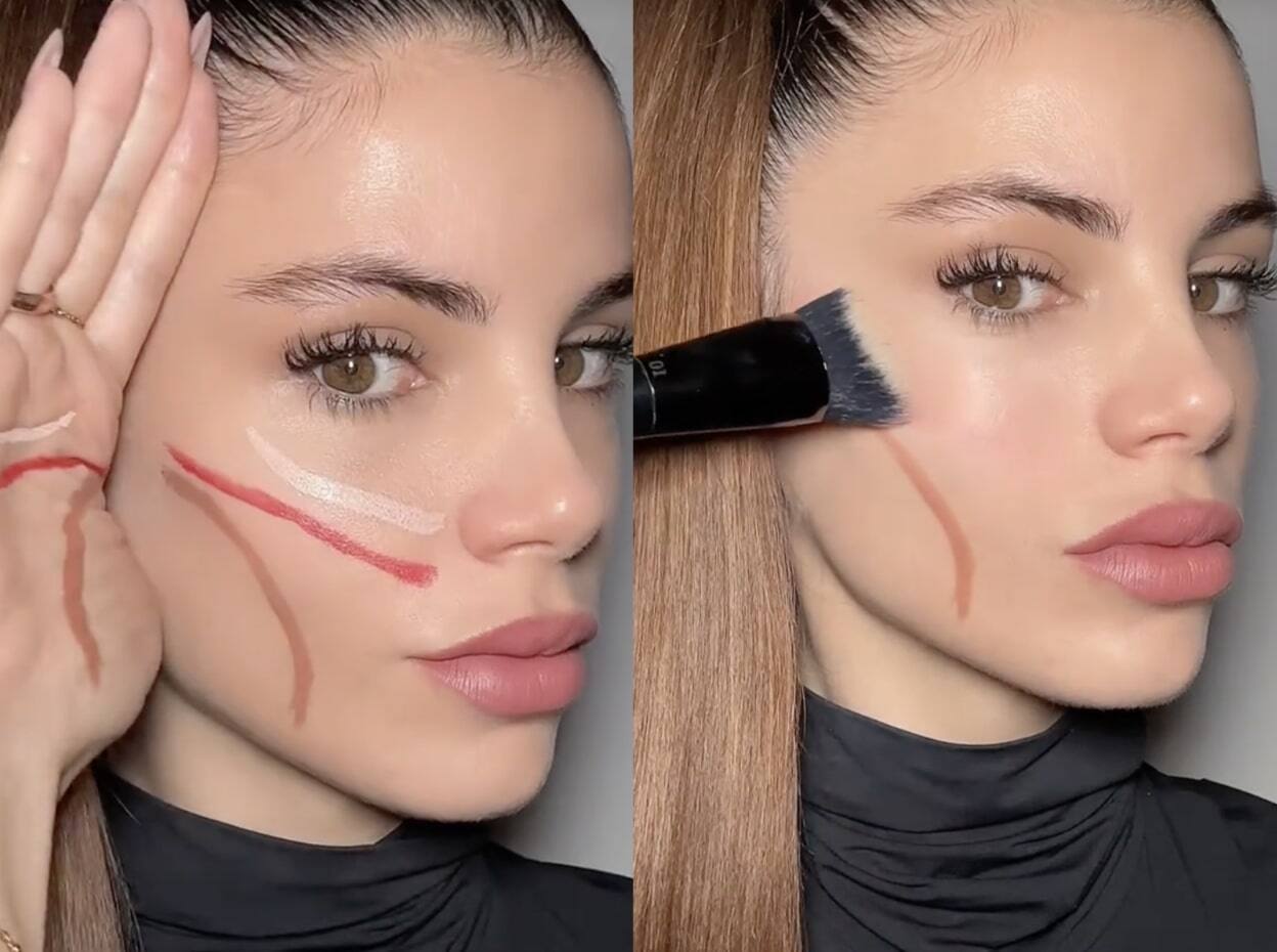 Technique de contouring avec les lignes de la main