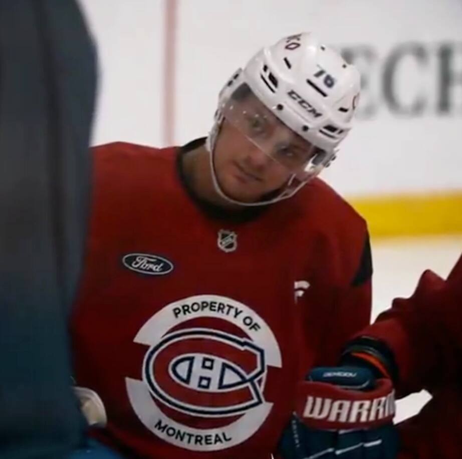 Zachary Bolduc s&rsquo;entra&icirc;ne pour la premi&egrave;re fois avec ses nouveaux co&eacute;quipiers
