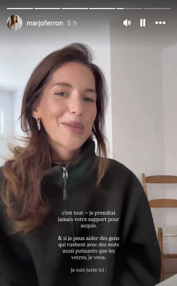 Marjolaine Ferron revient sur Instagram après son départ de Maison ...