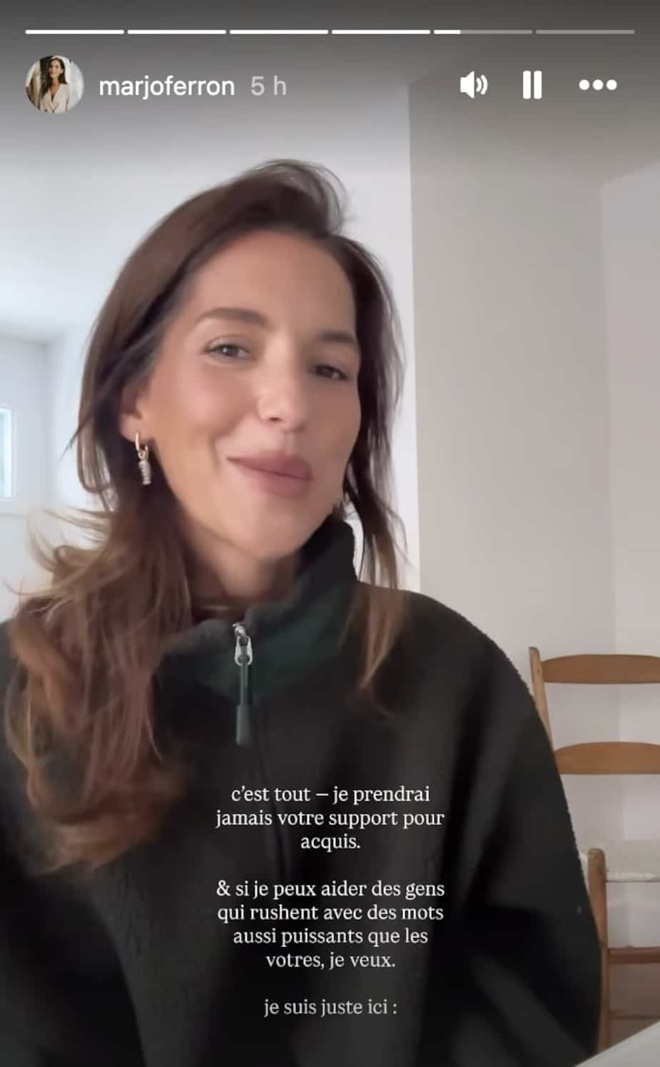 Ferron Marjolaine Ferron revient sur Instagram après son départ de Maison ...